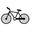 Bicycle-Icon ｜ Illustration ｜ Free material ｜ Transparent background