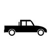 Truck ｜ Car-Icon ｜ Illustration ｜ Free material ｜ Transparent background