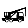 Tow truck --Icon ｜ Illustration ｜ Free material ｜ Transparent background