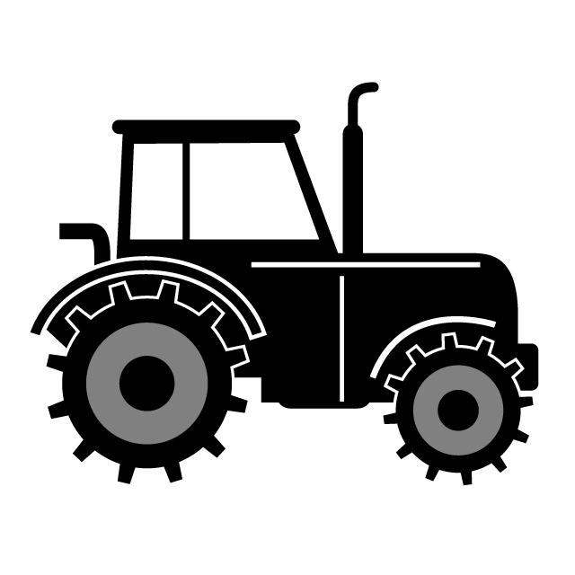 トラクター アイコン イラスト フリー素材 背景透明