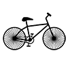 Cycling ｜ Bicycle-Icon ｜ Illustration ｜ Free material ｜ Transparent background