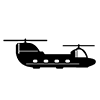 Helicopter ｜ Aircraft ｜ Icon ｜ Illustration ｜ Free material ｜ Transparent background