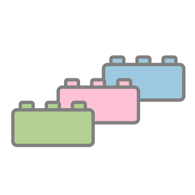 ブロック｜おもちゃ - 挿絵 / クリップアート / 無料 / 家電 / 乗り物 / 動物 / 家具 / イラスト / ダウンロード