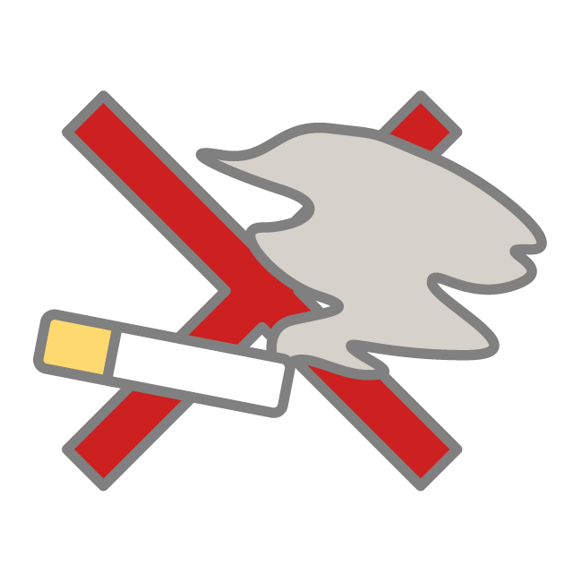 禁煙｜タバコ｜貼り紙 - 挿絵 / クリップアート / 無料 / 家電 / 乗り物 / 動物 / 家具 / イラスト / ダウンロード