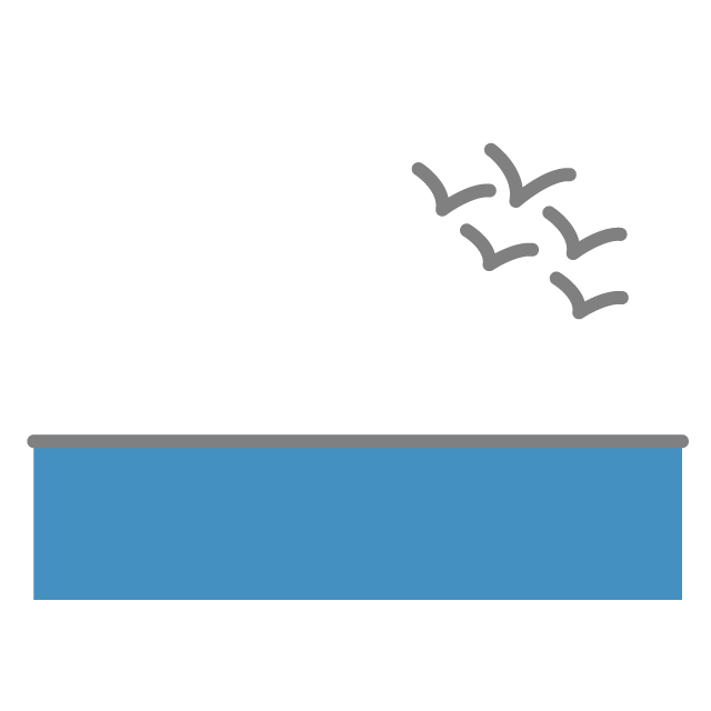 景色｜海岸｜浜辺 - 挿絵 / クリップアート / 無料 / 家電 / 乗り物 / 動物 / 家具 / イラスト / ダウンロード