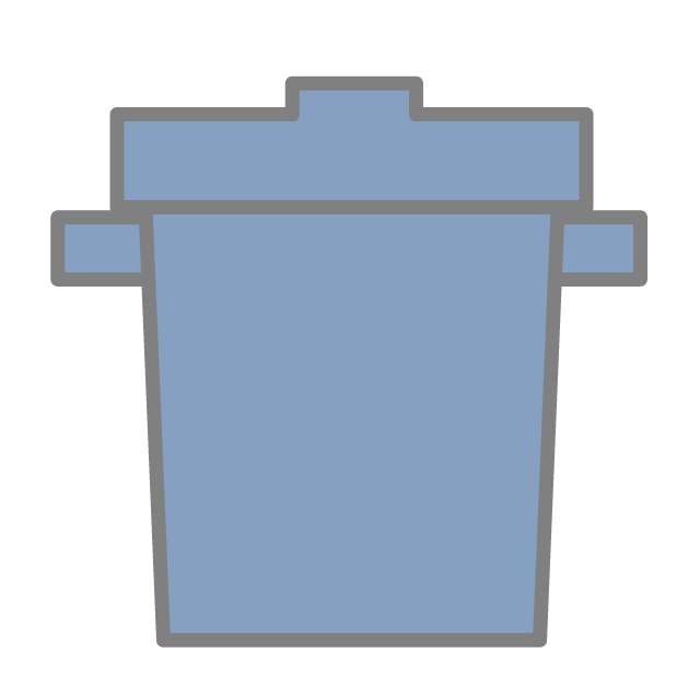 ゴミ箱 - 挿絵 / クリップアート / 無料 / 家電 / 乗り物 / 動物 / 家具 / イラスト / ダウンロード