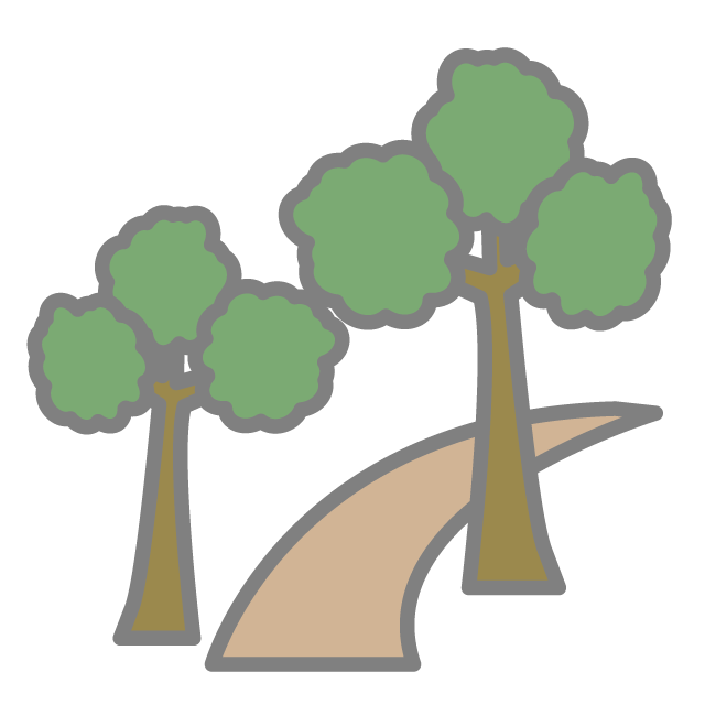 山道｜ハイキング - 挿絵 / クリップアート / 無料 / 家電 / 乗り物 / 動物 / 家具 / イラスト / ダウンロード