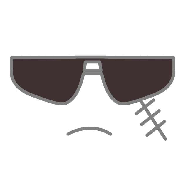 サングラス｜強面 - 挿絵 / クリップアート / 無料 / 家電 / 乗り物 / 動物 / 家具 / イラスト / ダウンロード