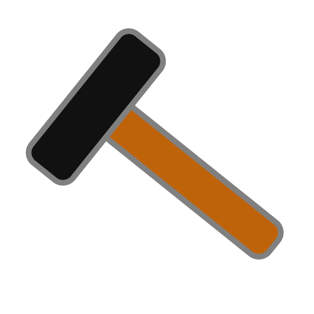 金槌｜大工 - 挿絵 / クリップアート / 無料 / 家電 / 乗り物 / 動物 / 家具 / イラスト / ダウンロード