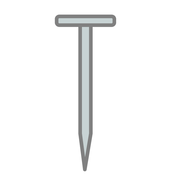 釘｜大工 - 挿絵 / クリップアート / 無料 / 家電 / 乗り物 / 動物 / 家具 / イラスト / ダウンロード