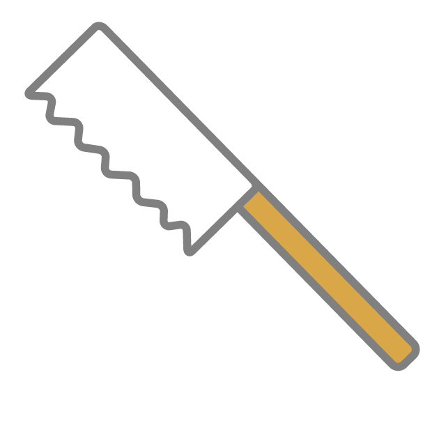 のこぎり - 挿絵 / クリップアート / 無料 / 家電 / 乗り物 / 動物 / 家具 / イラスト / ダウンロード