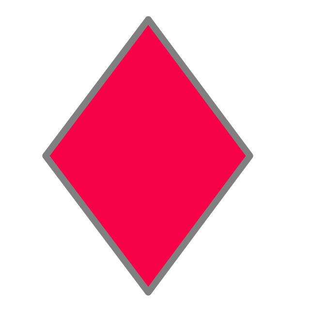 ダイヤ｜トランプ - 挿絵 / クリップアート / 無料 / 家電 / 乗り物 / 動物 / 家具 / イラスト / ダウンロード