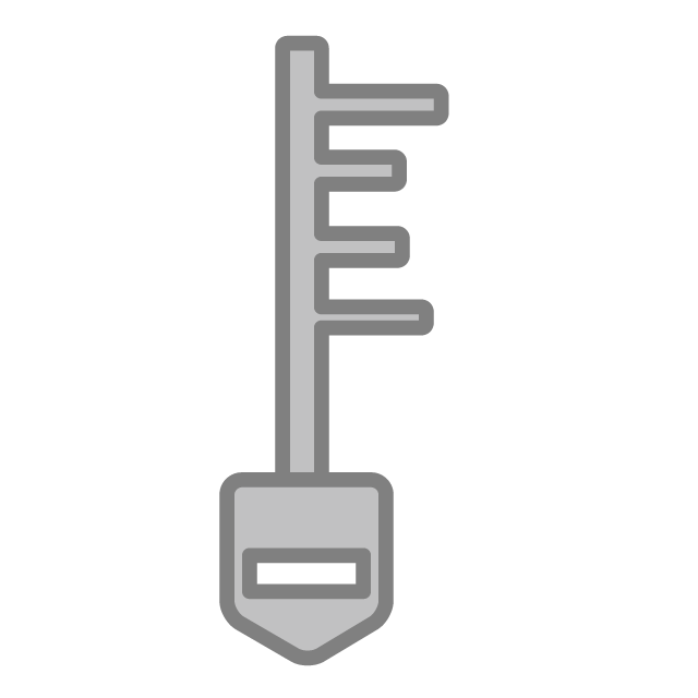 鍵｜キー - 挿絵 / クリップアート / 無料 / 家電 / 乗り物 / 動物 / 家具 / イラスト / ダウンロード