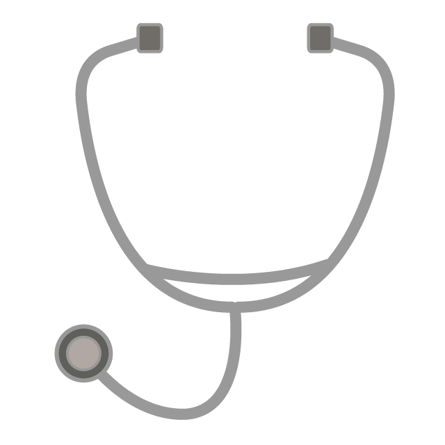 聴診器｜病院 - 挿絵 / クリップアート / 無料 / 家電 / 乗り物 / 動物 / 家具 / イラスト / ダウンロード