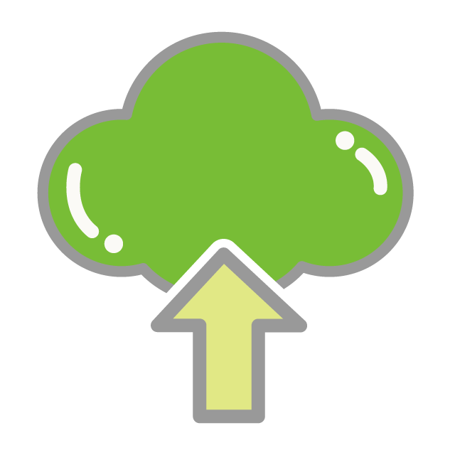 データアップロード｜インターネット - 挿絵 / クリップアート / 無料 / 家電 / 乗り物 / 動物 / 家具 / イラスト / ダウンロード