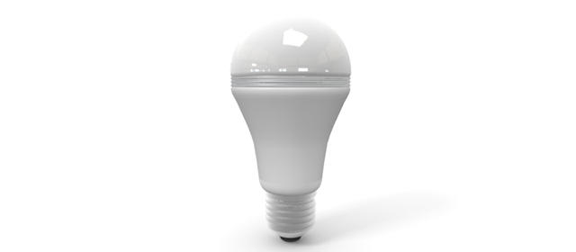 LED電球 - アイコン / 3Dレンダリング / イラスト / 無料 / ダウンロード / 商用使用OK