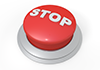 Stop button --Icon ｜ 3D ｜ Free illustration material