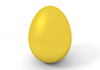 Gold Egg-Icon ｜ 3D ｜ Free Illustration Material