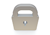 Silver lock --Icon ｜ 3D ｜ Free illustration material