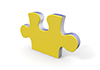 Yellow-Jigsaw Puzzle-Piece-Icon ｜ 3D ｜ Free Illustration Material