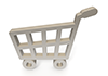 Shopping cart --Icon ｜ 3D ｜ Free illustration material