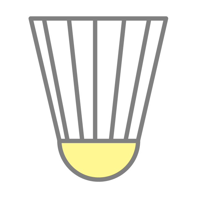 バドミントン｜シャトル - 挿絵 / クリップアート / 無料 / 家電 / 乗り物 / 動物 / 家具 / イラスト / ダウンロード