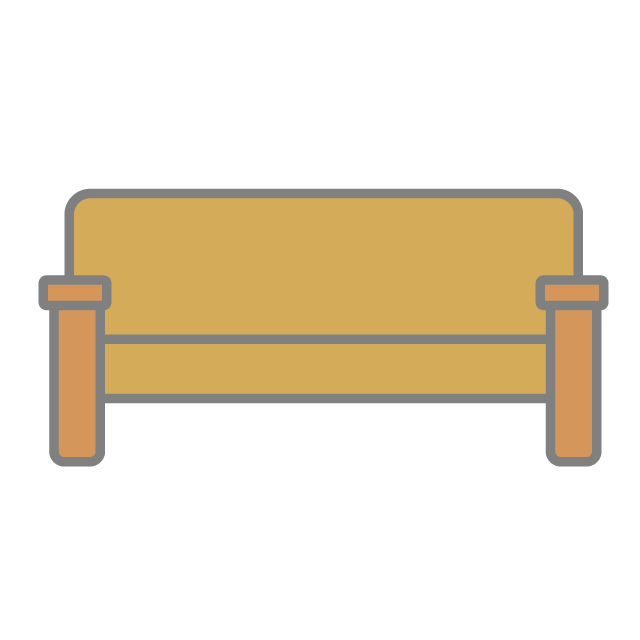 ソファ - 挿絵 / クリップアート / 無料 / 家電 / 乗り物 / 動物 / 家具 / イラスト / ダウンロード