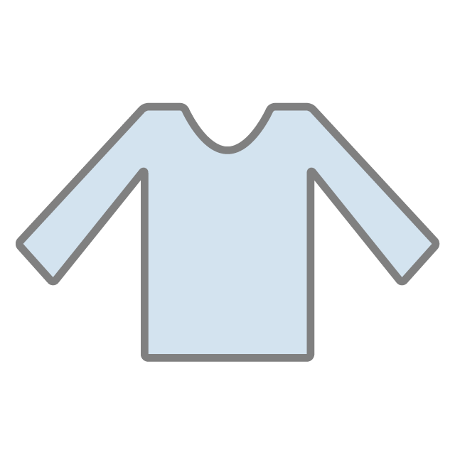 洋服｜長袖 - 挿絵 / クリップアート / 無料 / 家電 / 乗り物 / 動物 / 家具 / イラスト / ダウンロード