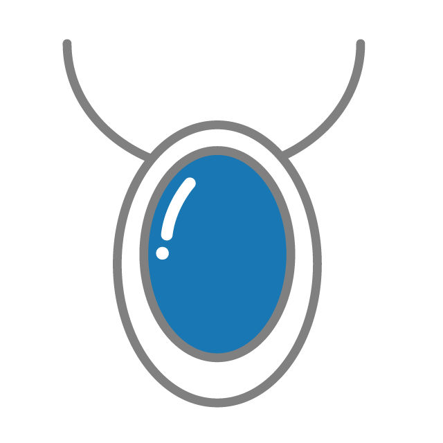 宝石｜ペンダント - 挿絵 / クリップアート / 無料 / 家電 / 乗り物 / 動物 / 家具 / イラスト / ダウンロード