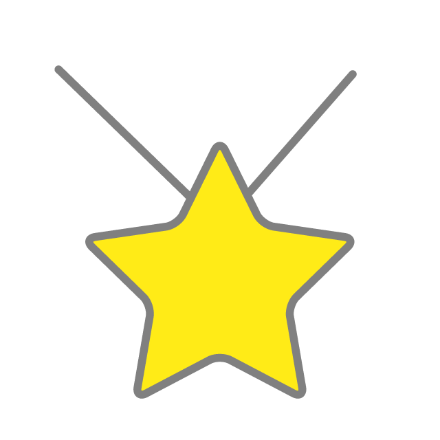 ペンダント｜星 - 挿絵 / クリップアート / 無料 / 家電 / 乗り物 / 動物 / 家具 / イラスト / ダウンロード