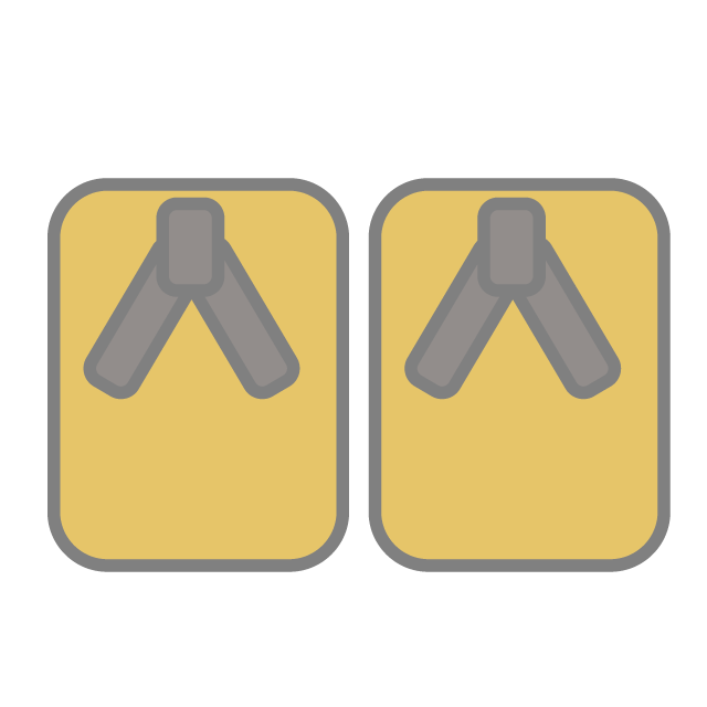 はきもの｜ゲタ - 挿絵 / クリップアート / 無料 / 家電 / 乗り物 / 動物 / 家具 / イラスト / ダウンロード