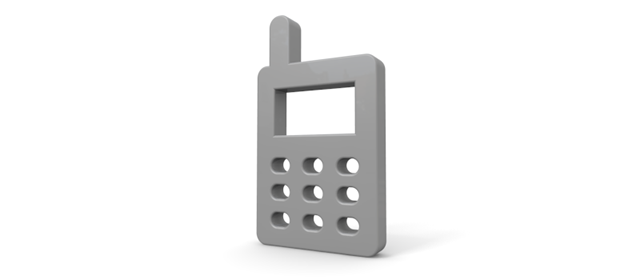 Mobile--Icon / 3D Rendering / Illustration / Free / Download / Commercial Use OK