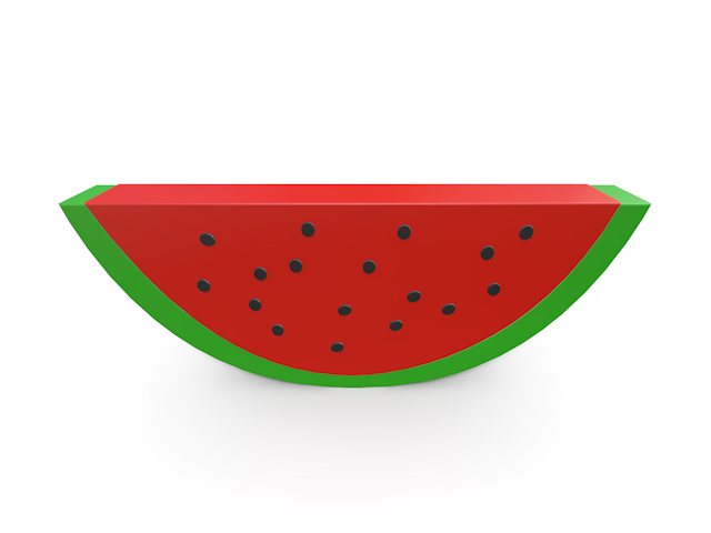 Watermelon ｜ Fruits-Icons / 3D Rendering / Illustrations / Free / Download / Commercial Use OK
