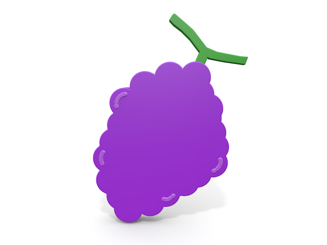 Grape ｜ Fruit-Icon / 3D Rendering / Illustration / Free / Download / Commercial Use OK