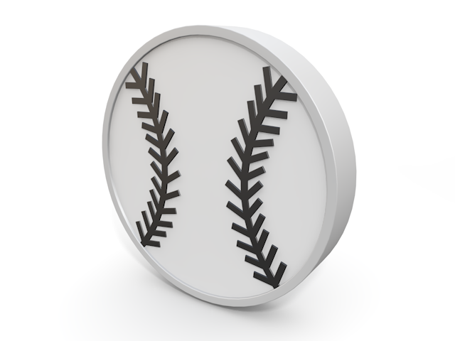 Ball ｜ Baseball-Icon / 3D Rendering / Illustration / Free / Download / Commercial Use OK