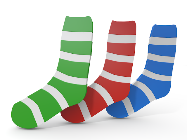 Socks-Icon / 3D Rendering / Illustration / Free / Download / Commercial Use OK
