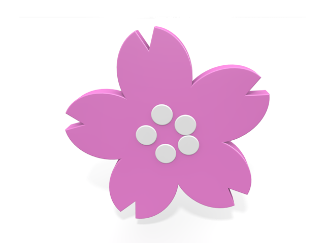 Sakura ｜ Flower-Icon / 3D Rendering / Illustration / Free / Download / Commercial Use OK
