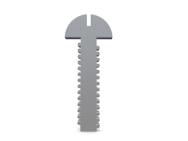 Screw-Icon / 3D Rendering / Illustration / Free / Download / Commercial Use OK