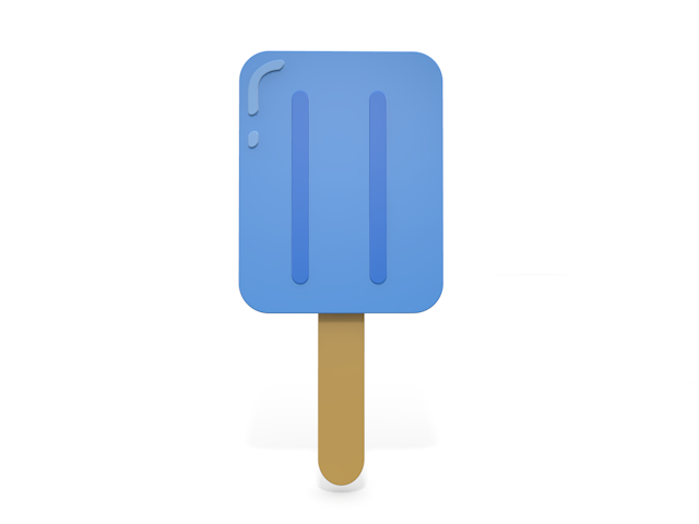 Soft serve ice cream-icon / 3D rendering / illustration / free / download / commercial use OK