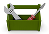 Tool holder --Icon ｜ 3D ｜ Free illustration material