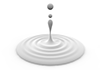 Water ripples --Icon ｜ 3D ｜ Free illustration material