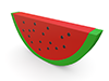 Watermelon ｜ Fruits ｜ Icon ｜ 3D ｜ Free Illustration Material