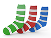 Socks --Icon ｜ 3D ｜ Free illustration material