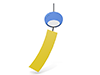 Wind chime ｜ Sound --Icon ｜ 3D ｜ Free illustration material