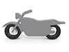 Motorcycle ｜ Vehicles--Icons ｜ 3D ｜ Free Illustration Material