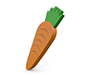 Carrot ｜ Vegetable ――Icon ｜ 3D ｜ Free illustration material