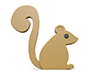 Squirrel ｜ Animal ―― Icon ｜ 3D ｜ Free Illustration Material