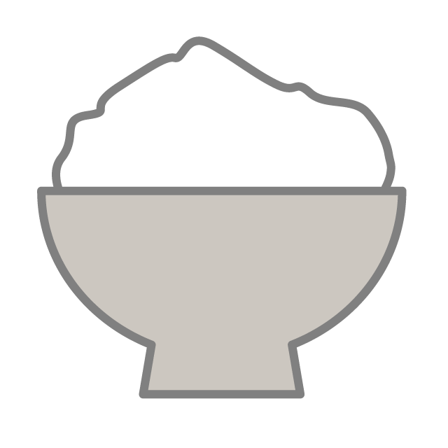 ご飯｜白米 - 挿絵 / クリップアート / 無料 / 家電 / 乗り物 / 動物 / 家具 / イラスト / ダウンロード