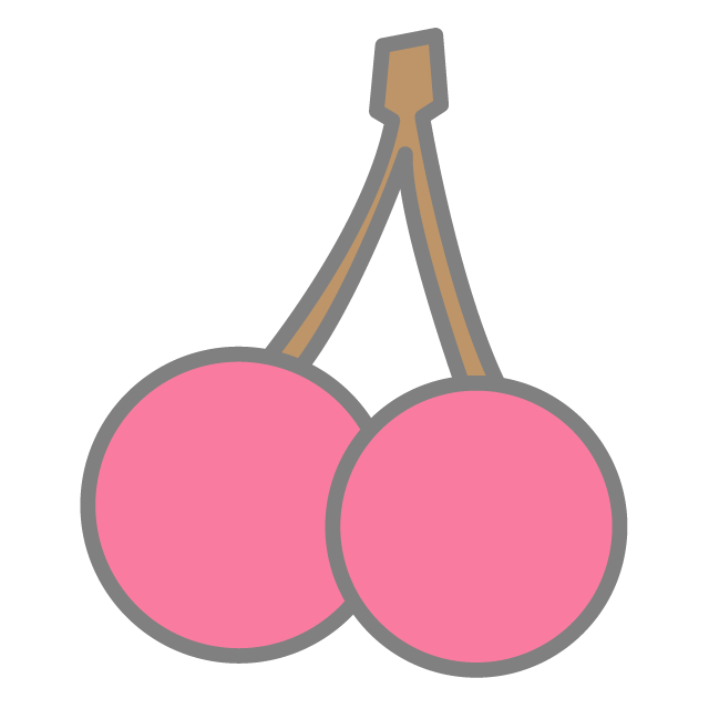 さくらんぼ - 挿絵 / クリップアート / 無料 / 家電 / 乗り物 / 動物 / 家具 / イラスト / ダウンロード