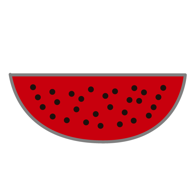 スイカ - 挿絵 / クリップアート / 無料 / 家電 / 乗り物 / 動物 / 家具 / イラスト / ダウンロード